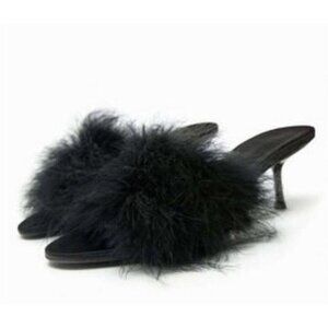 ZARA Feather Sandals Size EU 40/US 9.5